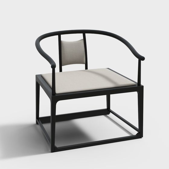 Stylish Minimalist Chair 3D model for Creative Use