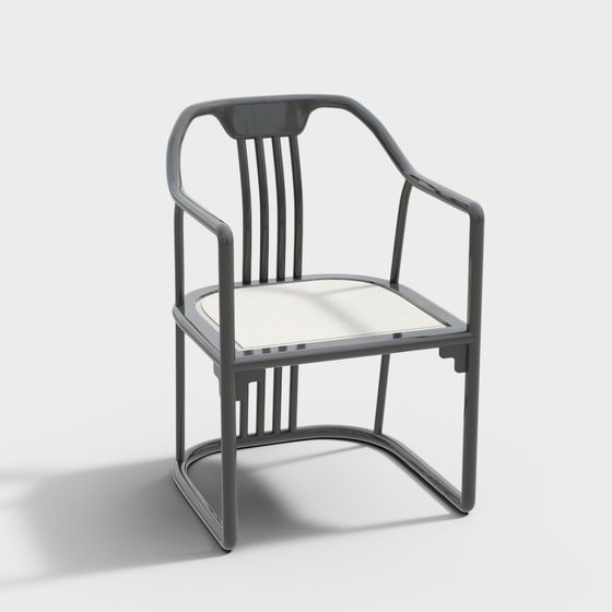 Futuristic Low-Polygon Chair 3D model