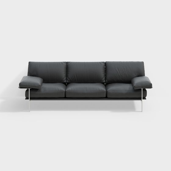 Stylish 3D Sofa Model for Modern Interiors