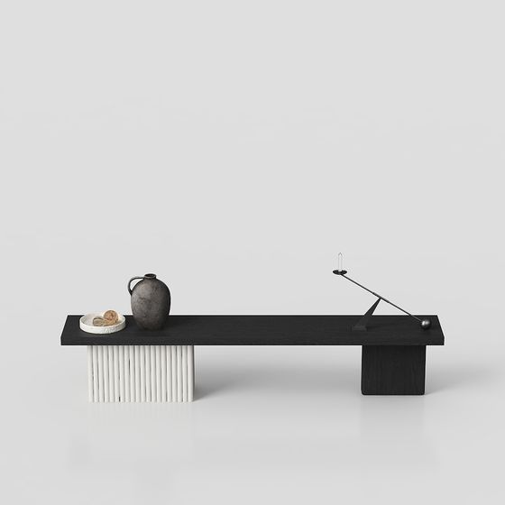 Balance Table 3D model - Stylish Minimalism for Interiors