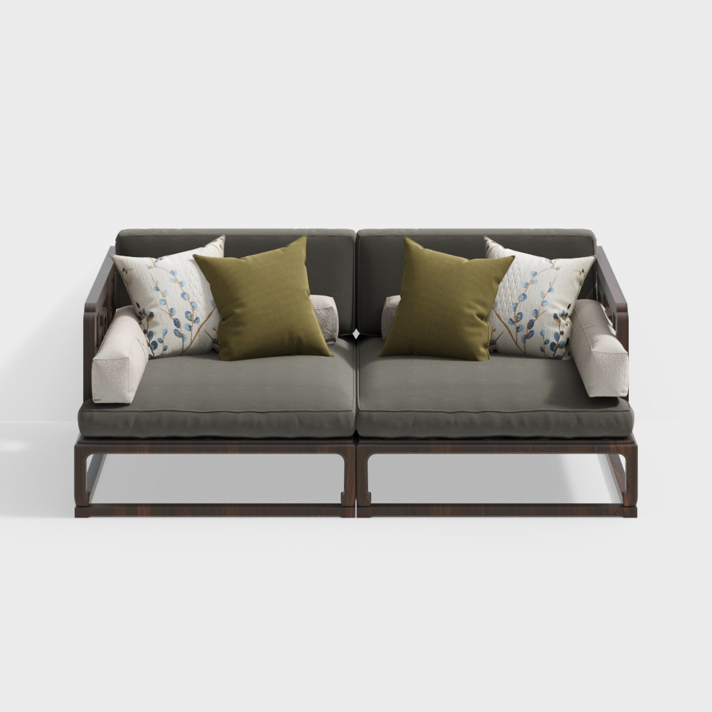 Canapé d'amour de style chinois Nouveau