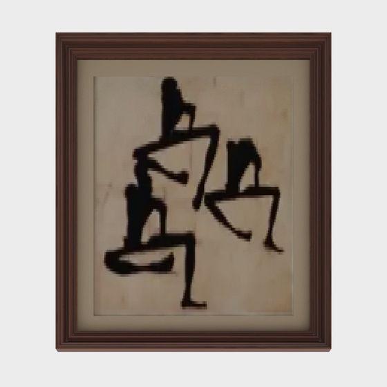 Abstract Sculpture Frame 3D model for Designers