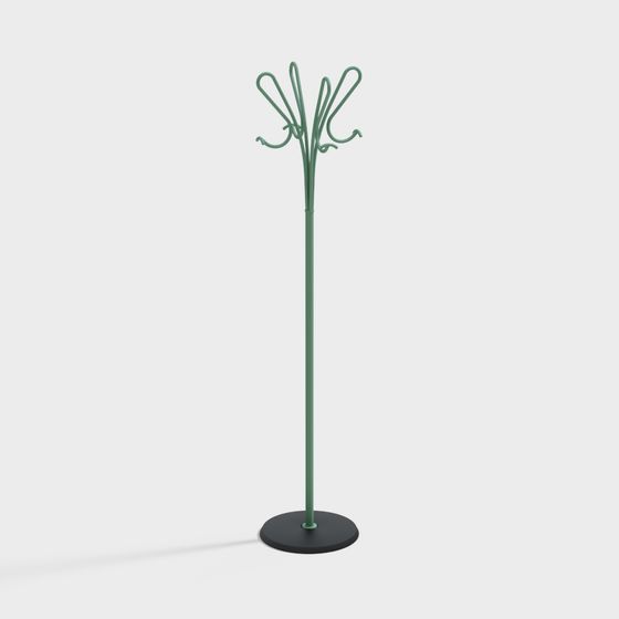 Floral Coat Rack 3D model