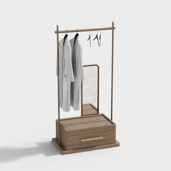 Modern Minimalist Clothes Hanger 3D model