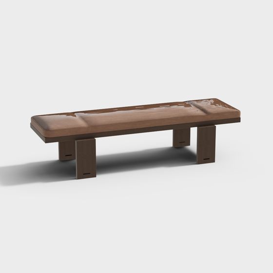 Urban Bench 3D Model for Contemporary Spaces