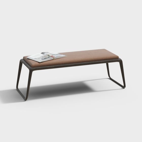 Urban Bench 3D model for Modern Interiors