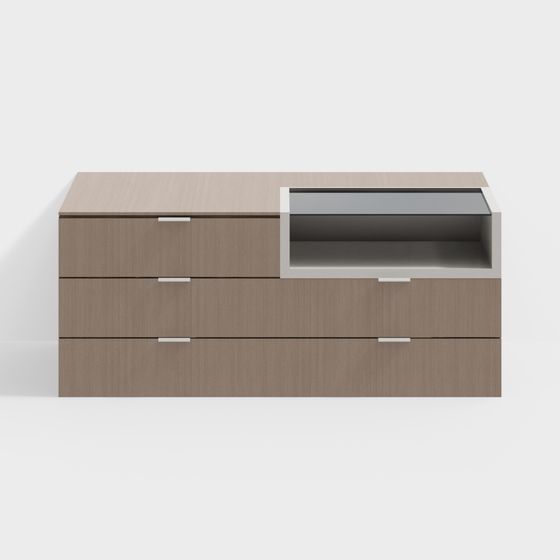 Urban Storage Console 3D model for Modern Interiors