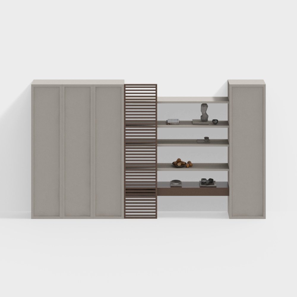 Cream style bookcase