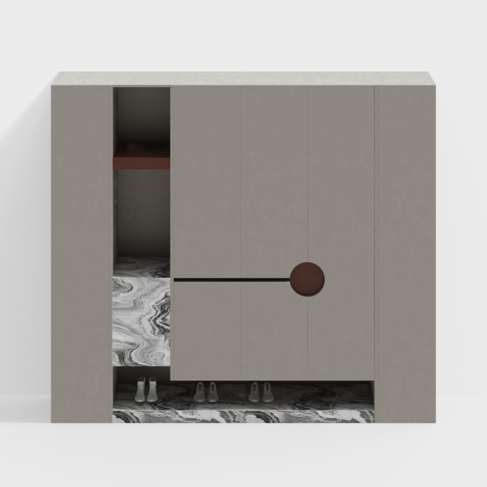 Entrance shoe cabinet