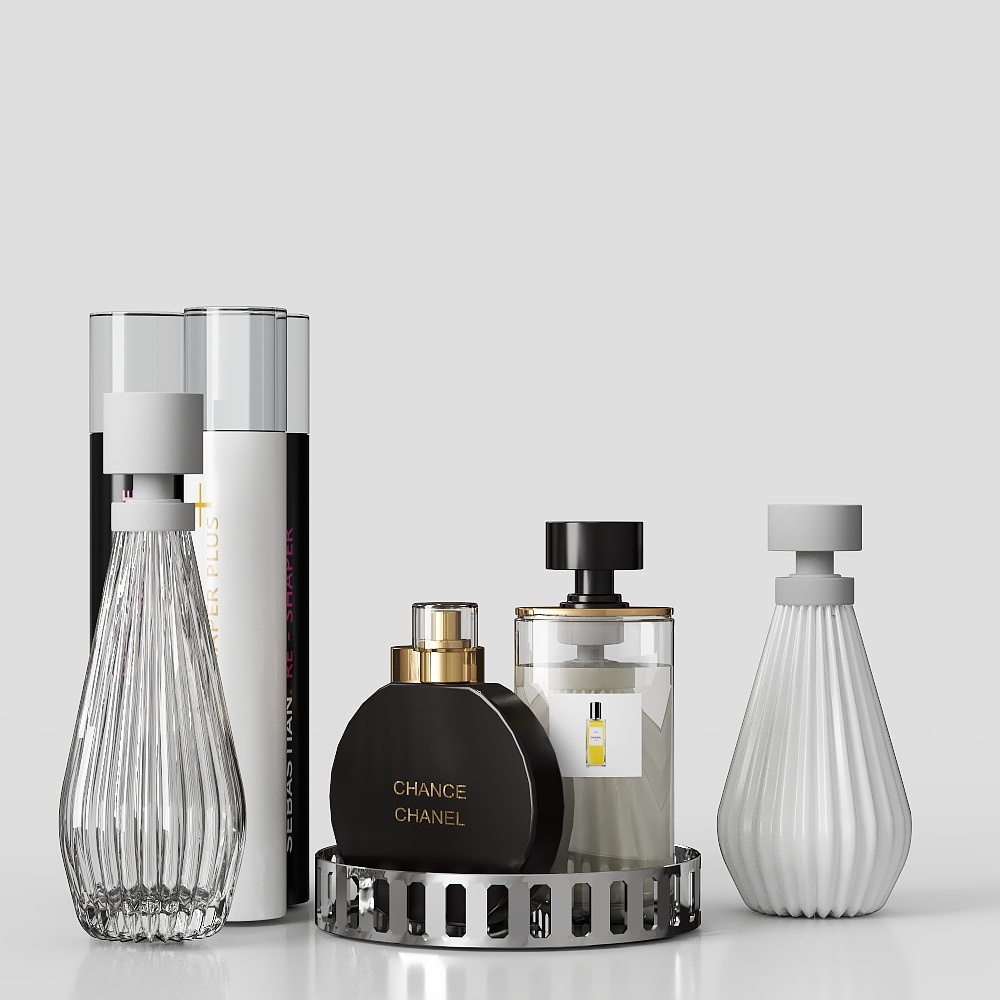 Chanel Chance Perfume Bottle 3D model