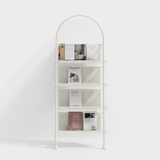 Contemporary Minimalist Bookshelf 3D model