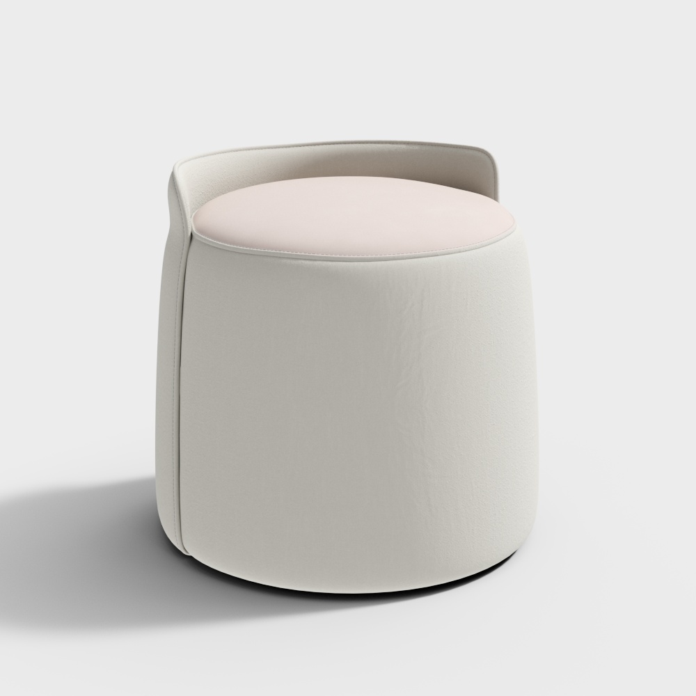 Modern cream style dressing stool