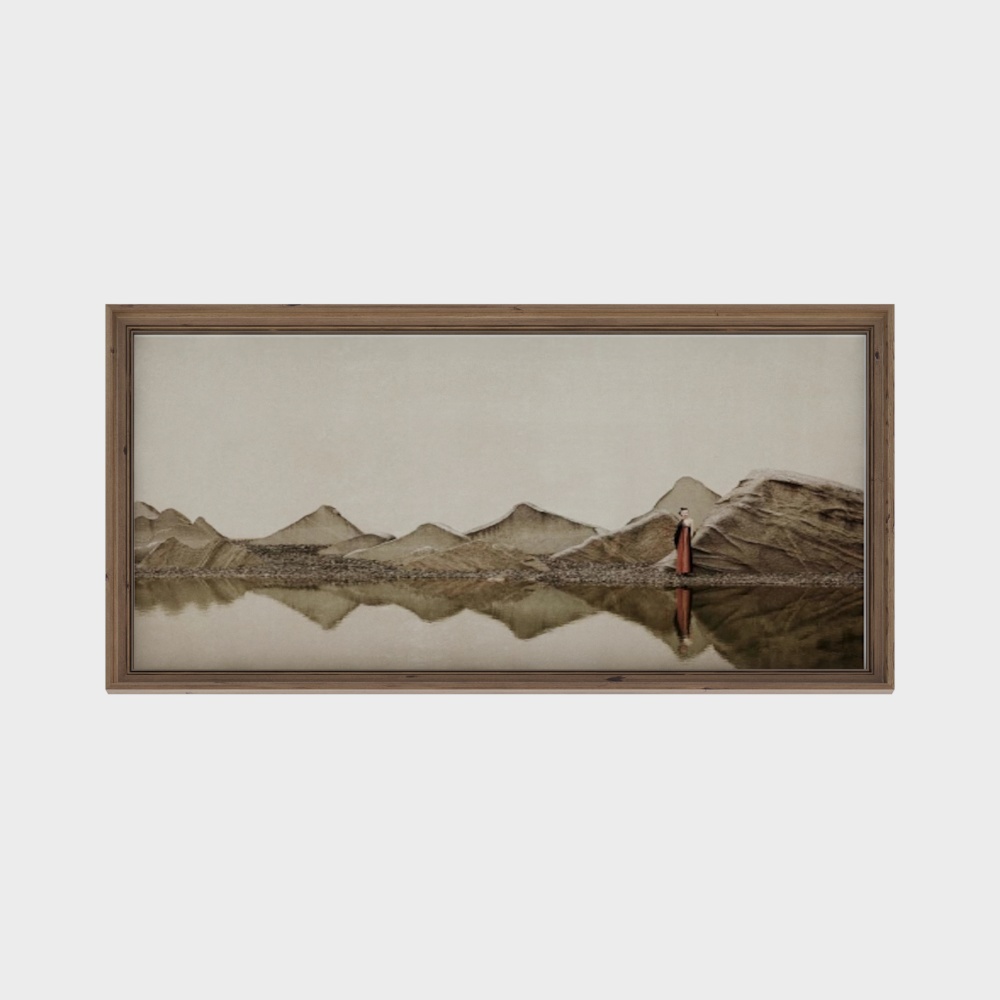 New Chinese landscape figure painting