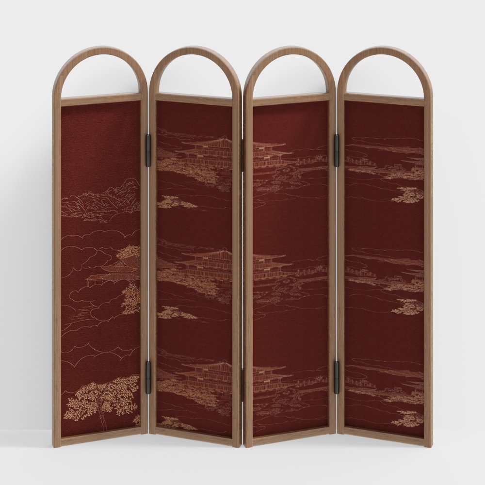 Neuer chinesischer Landschaftsmalerei-Bildschirm