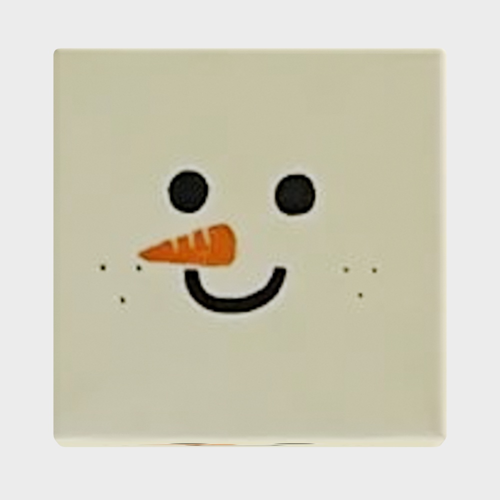 Snowman Face 3D model - Cute Winter Delight