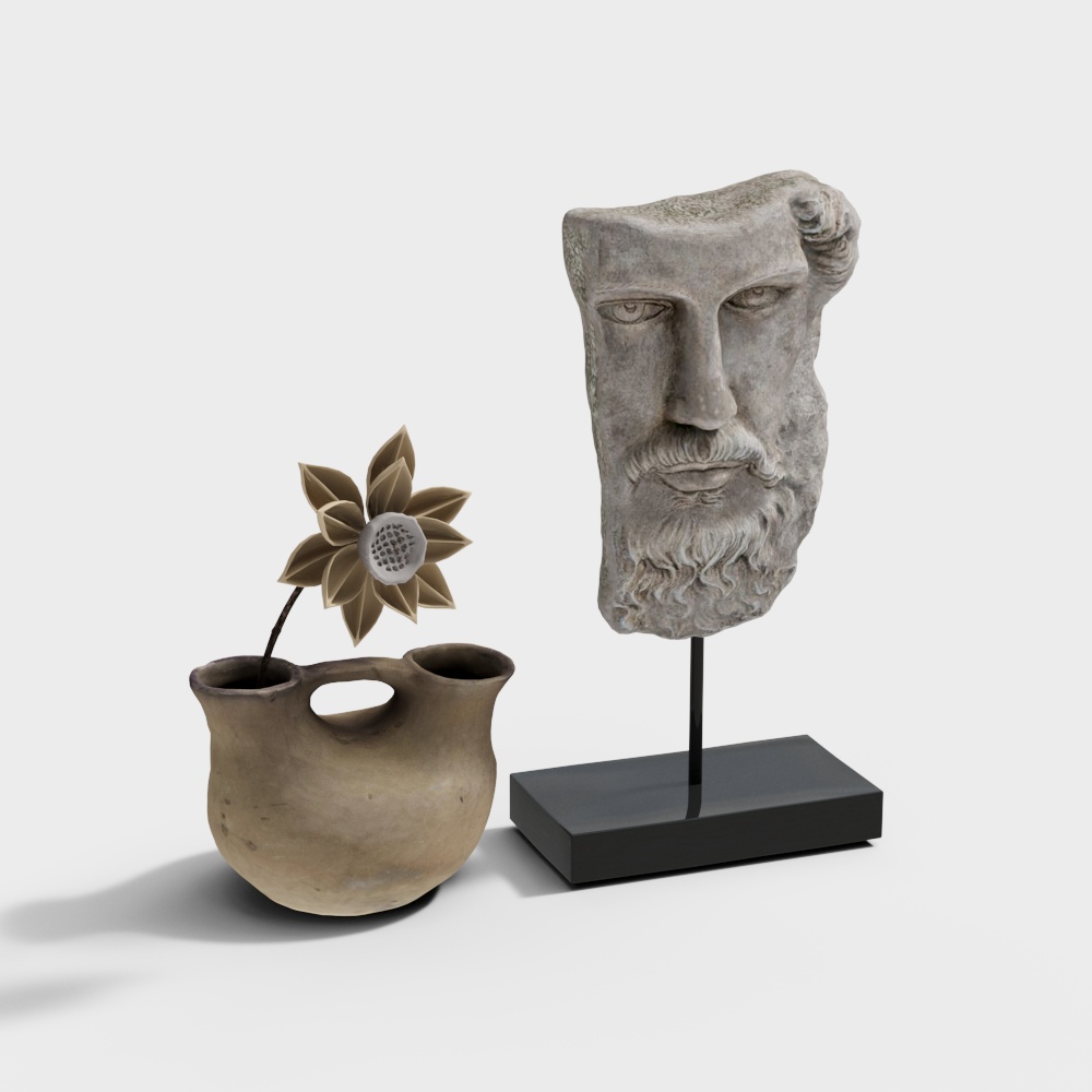 Wabi-sabi ancient arts and crafts combination decoration