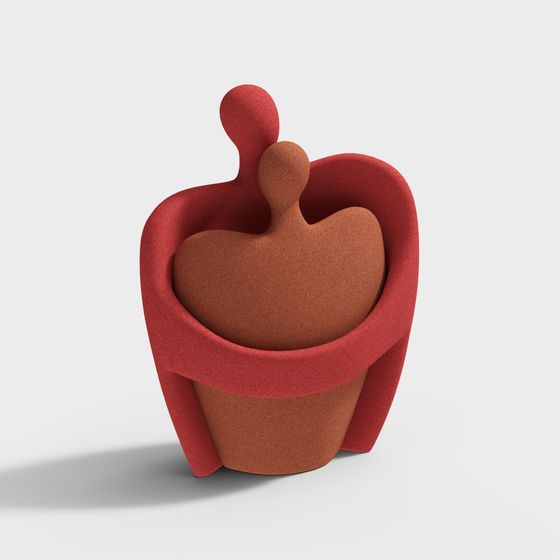 Crown Flower Pot 3D model