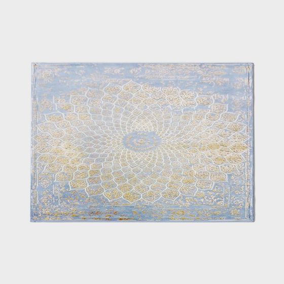 Elegant Blue Carpet 3D model Inspired by Persian Art