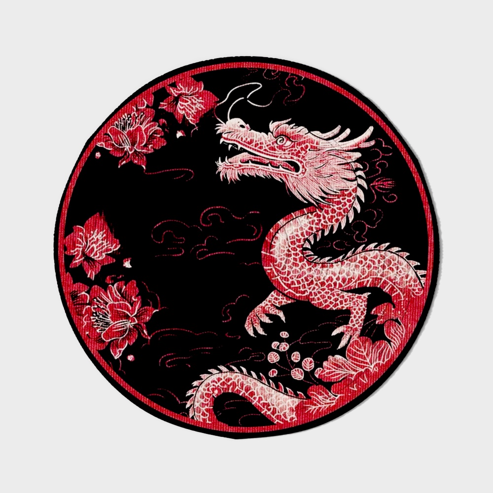 Round neo-Chinese rugs