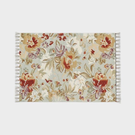 Vibrant Low-Poly Flower Carpet 3D model