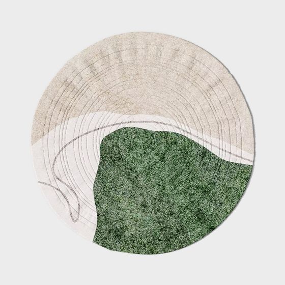 Round Rug 3D Model for Modern Interiors