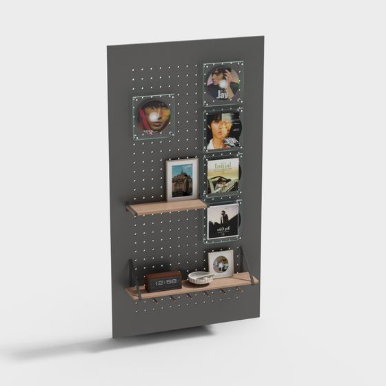 Pegboard Display 3D model for Modern Interiors