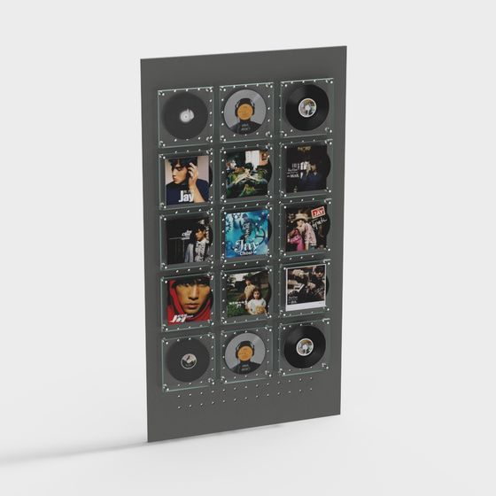 Vinyl Wall Display 3D model