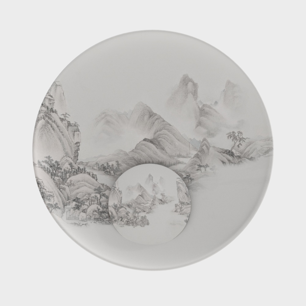 การตกแต่งผนังทิวทัศน์วงกลมจีนใหม่