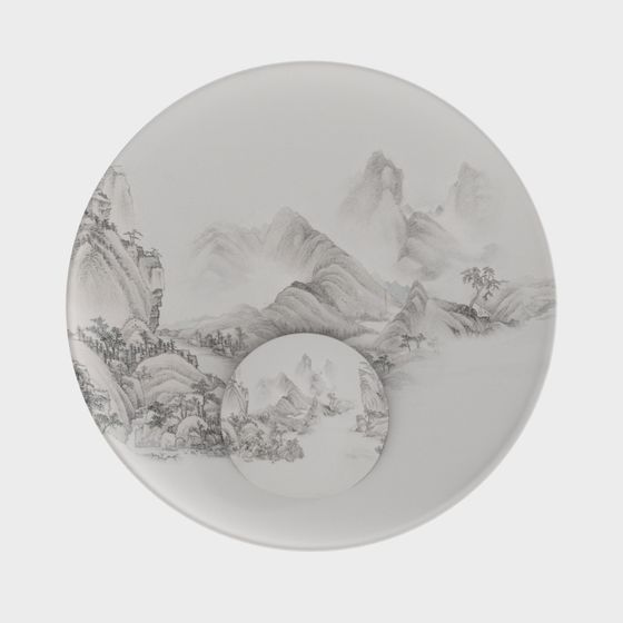 Water Ink Mountain 3D model