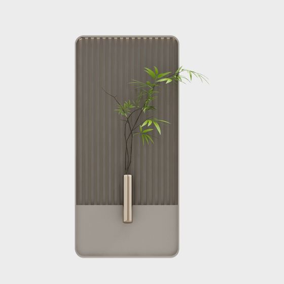 Bamboo Rhythm Wall Decor 3D model