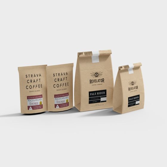 Stylish 3D Model of Sträva Craft Coffee & Revelator Coffee Company