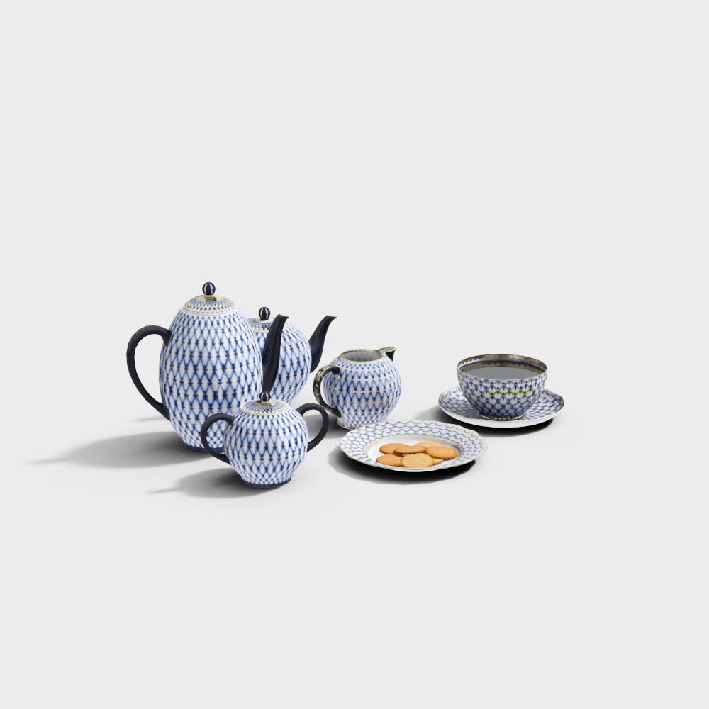 Ceramic teapot tableware set
