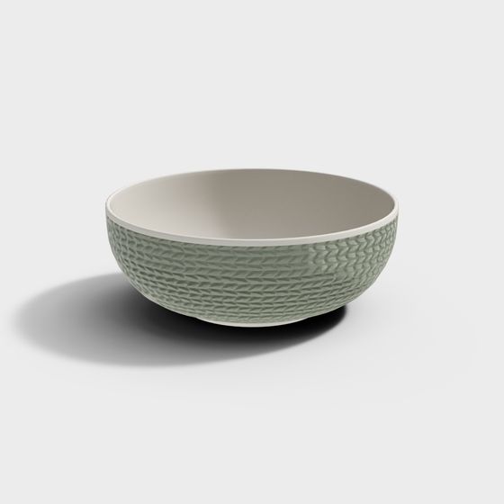 Weaving Time 3D model - Modern Minimalist Bowl