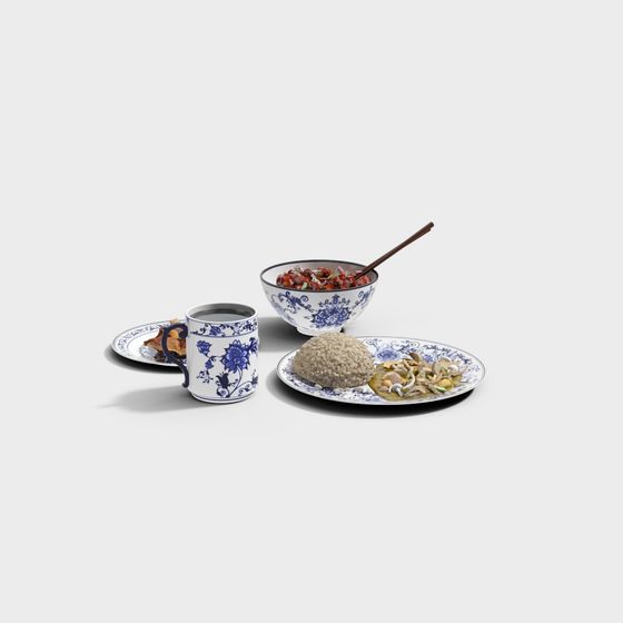 Oriental Cuisine 3D model