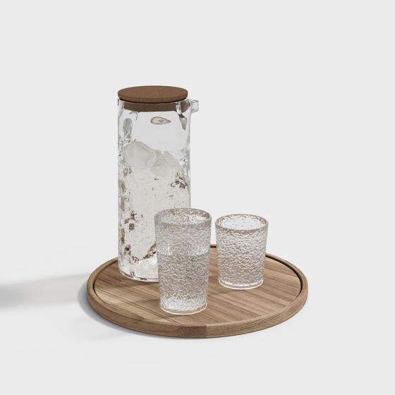 Minimalist Ice Water Set 3D model