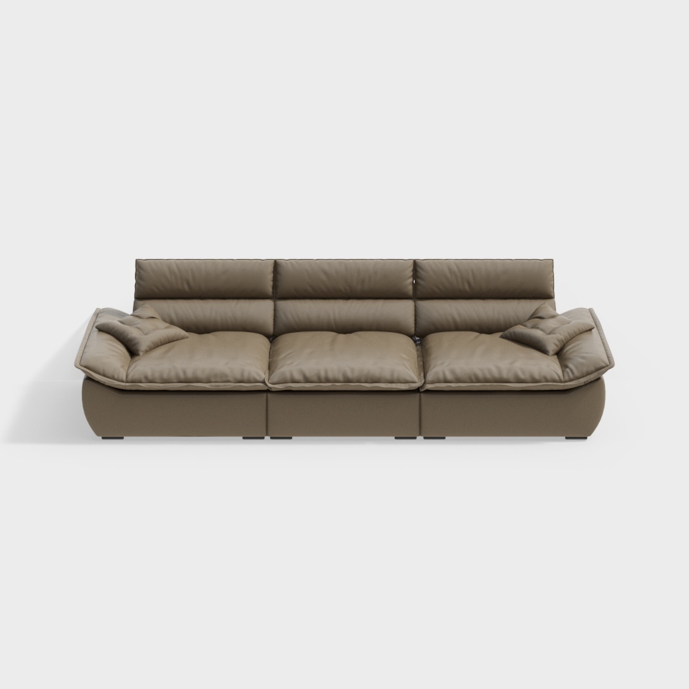 Urban Comfort Low-Poly Sofa 3D Model