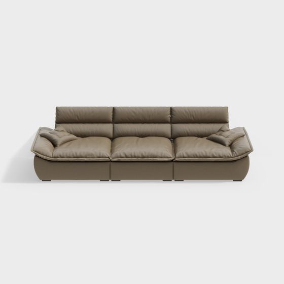 Urban Comfort Low-Poly Sofa 3D Model