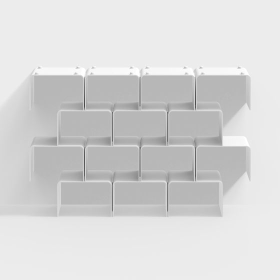 Elegant Brick Stack 3D Model for Creative Projects