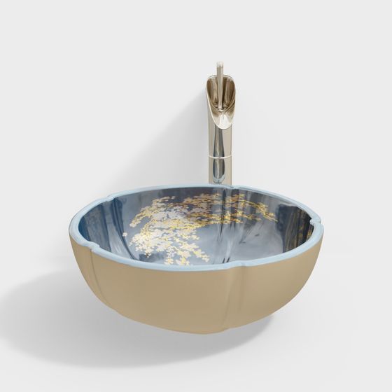 Cloud Brocade Basin 3D model