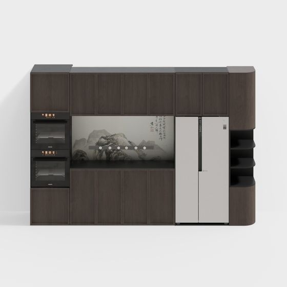 Urban Kitchen 3D model for Creative Designs