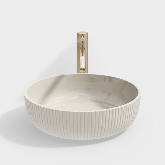 Sleek Basin 3D model for Modern Interiors