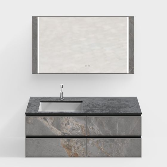 Stunning Bathroom Cabinet 3D Model