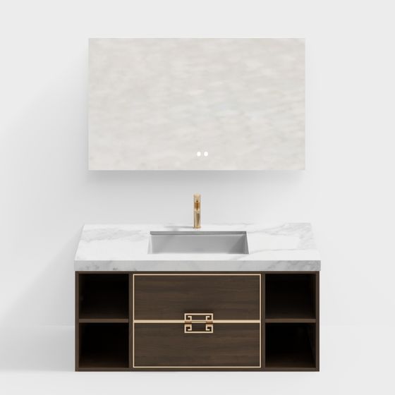 Modern Luxurious Bathroom Cabinet 3D model