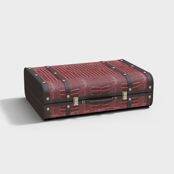 Vintage Suitcase 3D model for Creative Projects