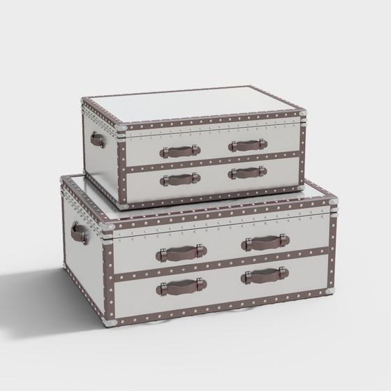 Vintage Suitcase 3D model