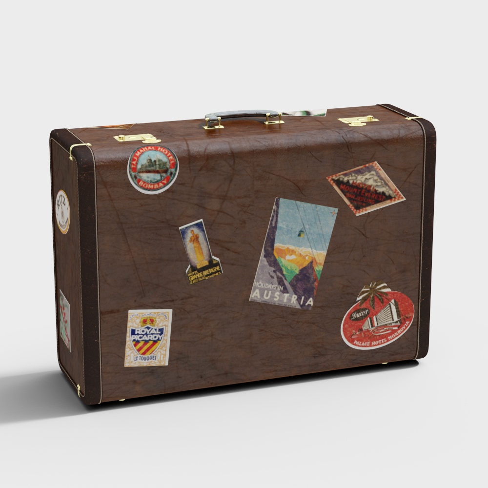 산업 빈티지 여행가방