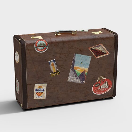 산업 빈티지 여행가방