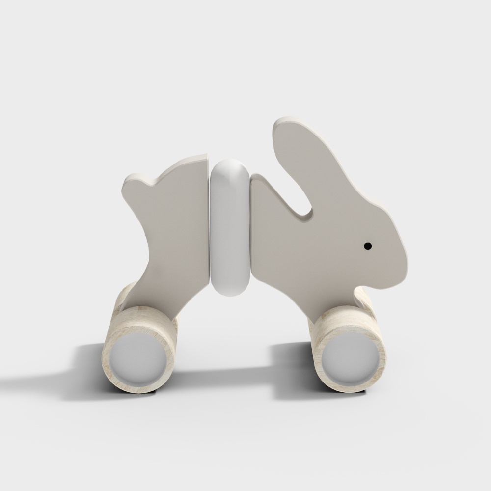 Childrens toy car rabbit shape