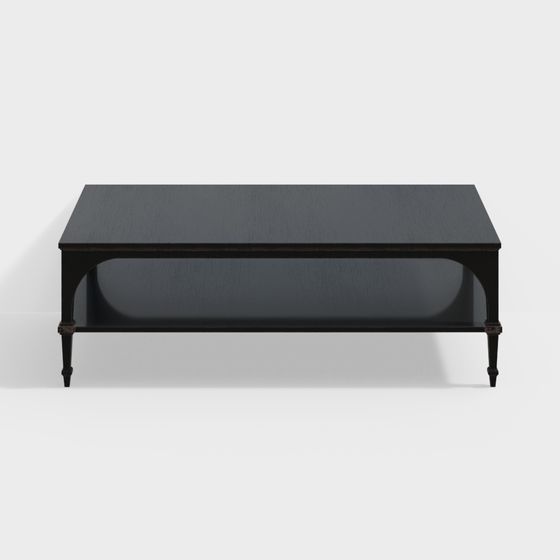 Elegant Low-Poly Coffee Table 3D Model
