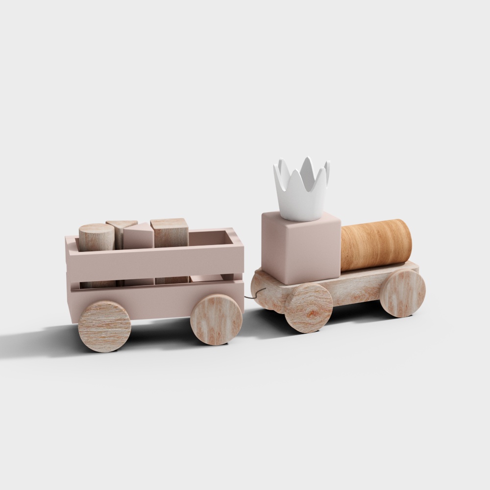 Wooden toy car combination